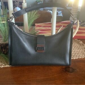 Radley black leather shoulder purse
